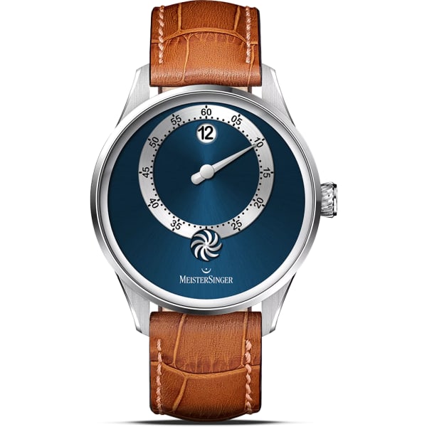 MeisterSinger Panthero Jumping Hour Sunburst Blue