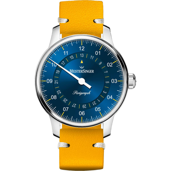 MeisterSinger Perigraph - 38mm - Medium Blue Yellow