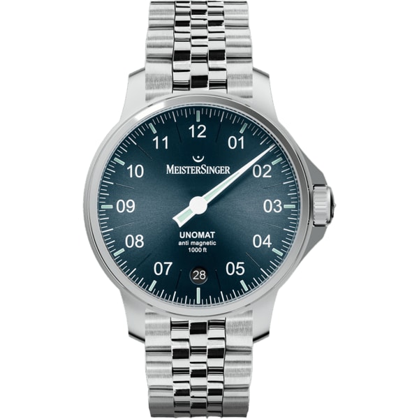 MeisterSinger Unomat - Sunburst steel blue