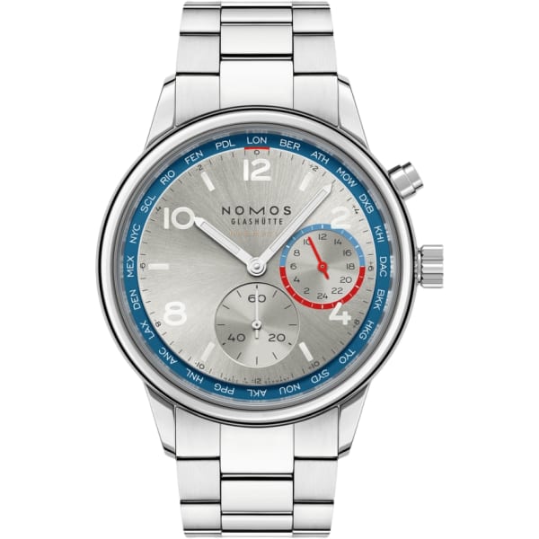 Nomos Glashütte Club Sport Neomatik Worldtimer blue