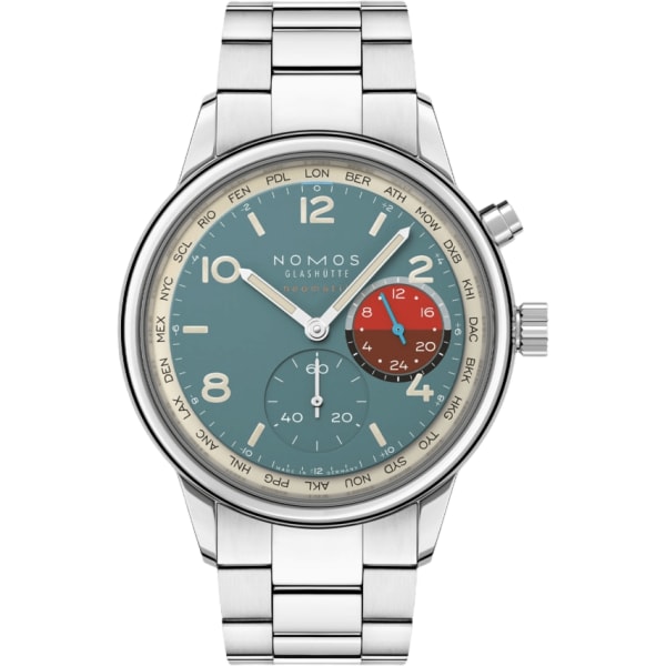 Nomos Glashütte Club Sport Neomatik Worldtimer Glacier