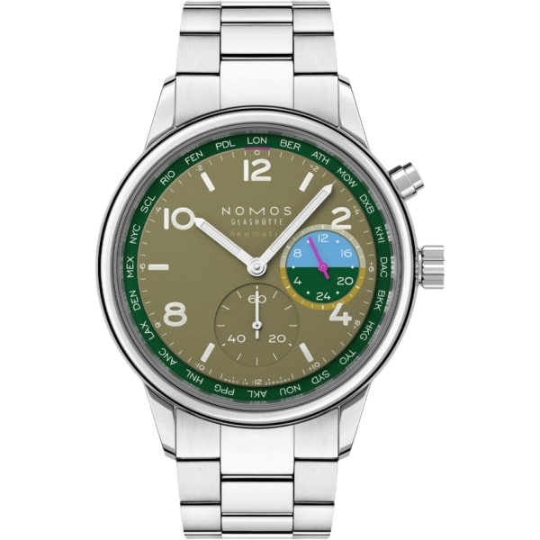 Nomos Glashütte Club Sport Neomatik Worldtimer Jungle