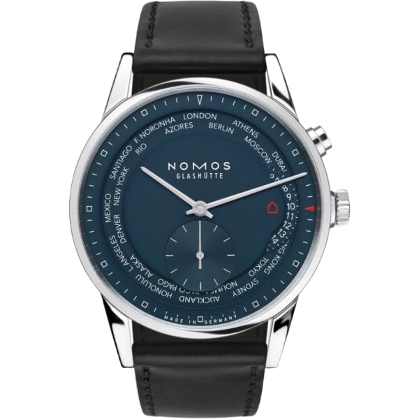 Nomos Glashütte Zürich World Time Midnight Blue