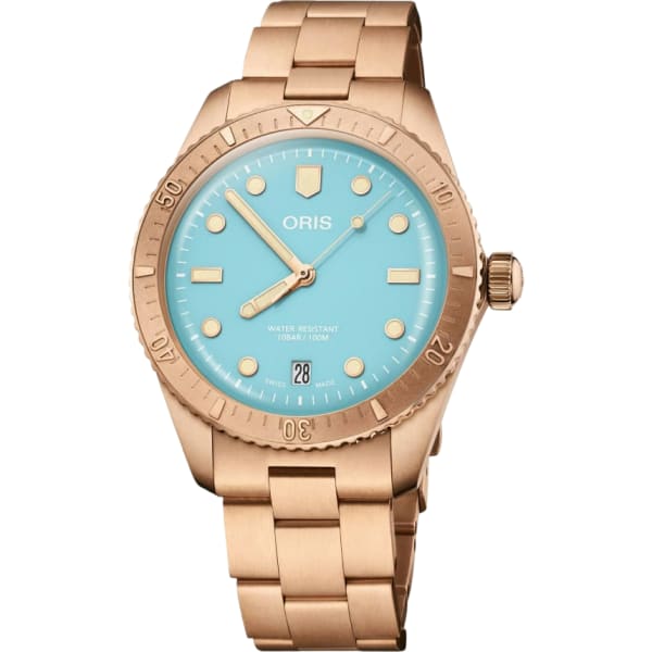 Oris Divers Sixty‑five 'cotton Candy'