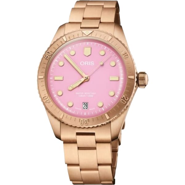 Oris Divers Sixty‑five 'cotton Candy'