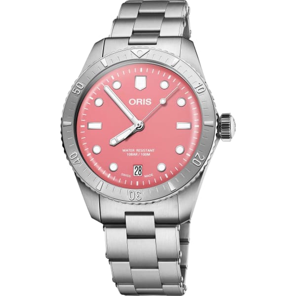 Oris Divers Sixty‑five 'cotton Candy'