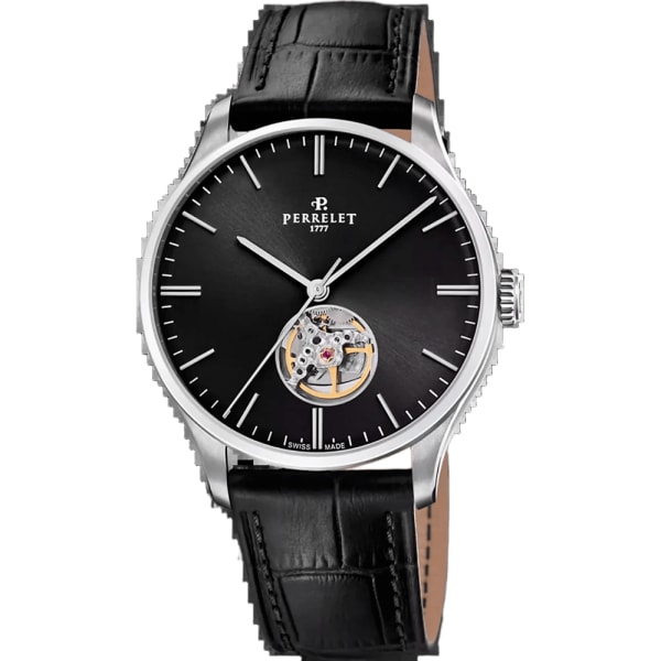 Perrelet Weekend Open Heart Black