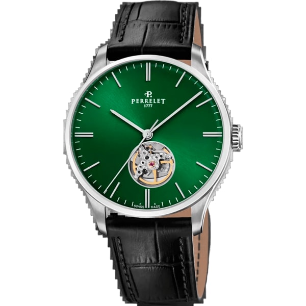 Perrelet Weekend Open Heart Green