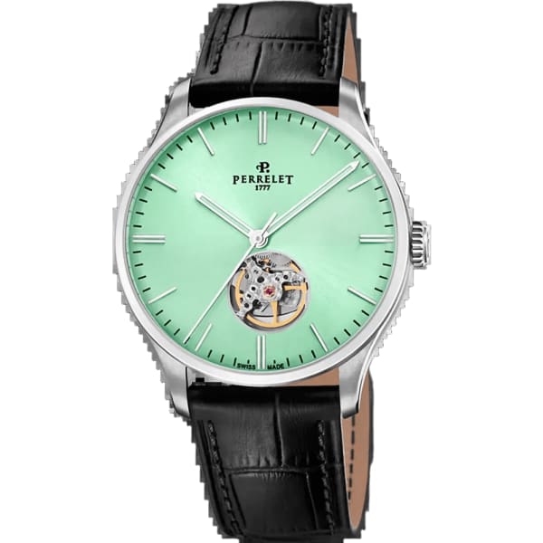 Perrelet Weekend Open Heart Green Mint