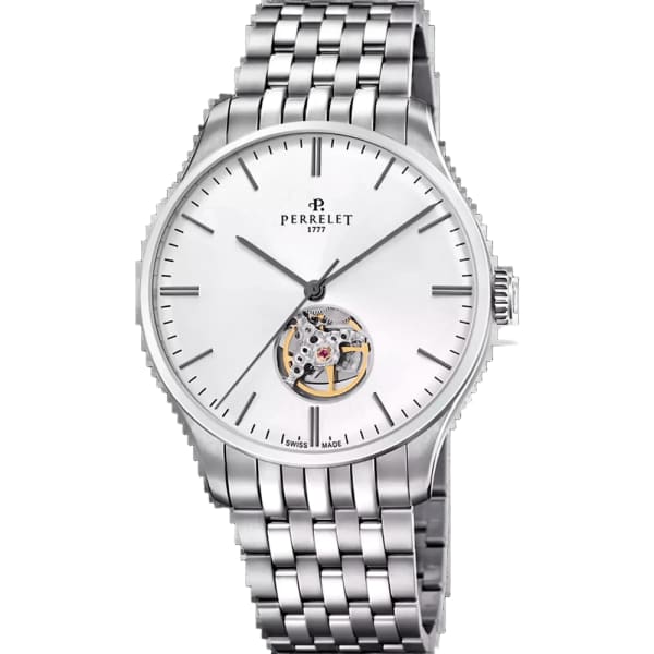 Perrelet Weekend Open Heart Silver