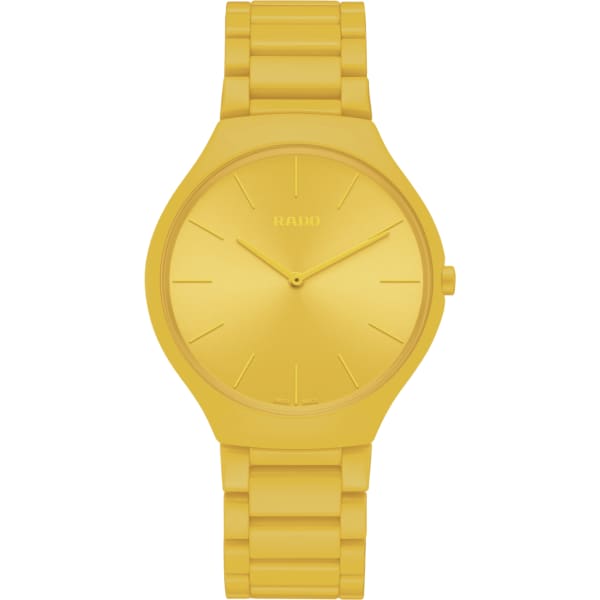 Rado True Round Thinline Les Couleurs™ Le Corbusier Sunshine Yellow 4320w
