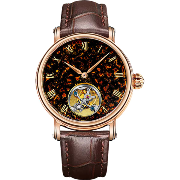 Seagull Chinese Zodiac Dragon Golden Lacquer Tourbillon Watch