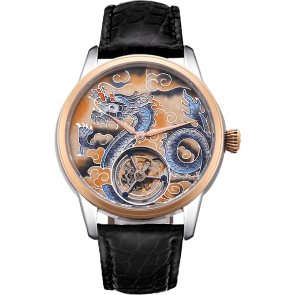 Seagull Dragon Cloisonné Enamel Dial Tourbillon Watch