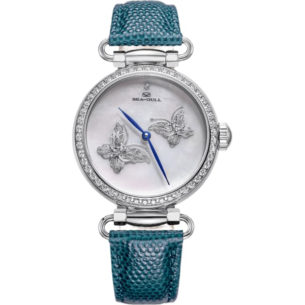 Seagull Filigree Butterfly Watch With Swarovski Crystals