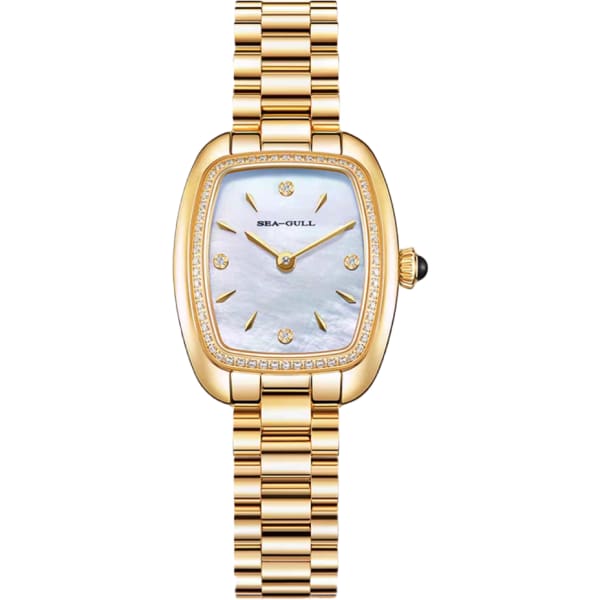 Seagull Little Mocha Women'S Luxury Retro Small Dial Mechanical Watch
