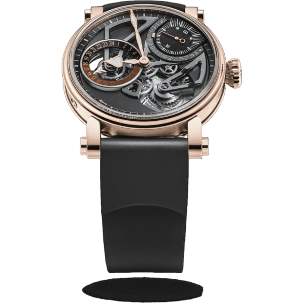 Speake Marin Openworked Dual Time Red Gold