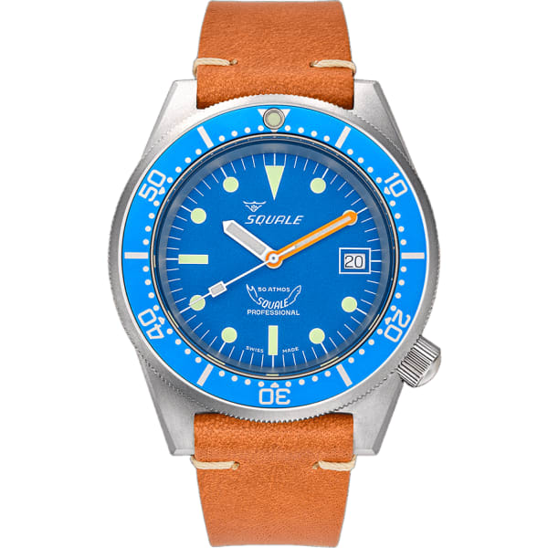 Squale 1521 Blue Blasted Leather