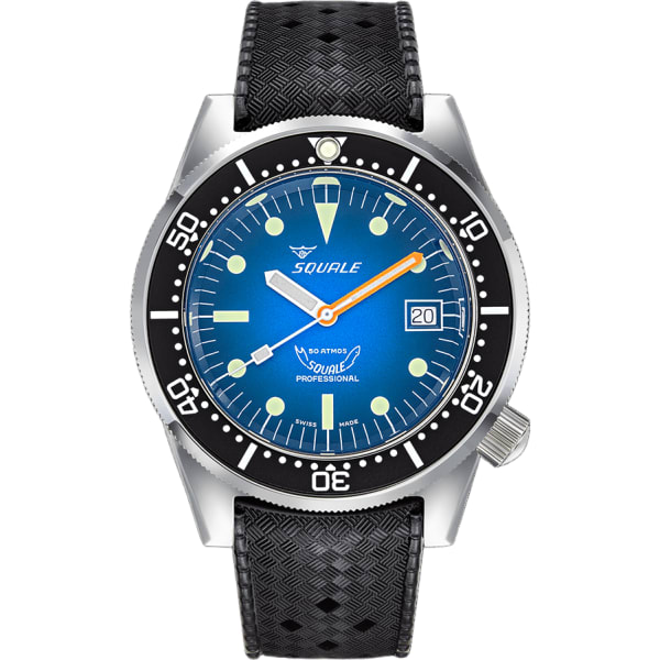 Squale 1521 Blue Ray Rubber
