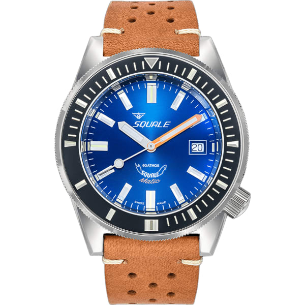 Squale Matic Dark Blue Leather