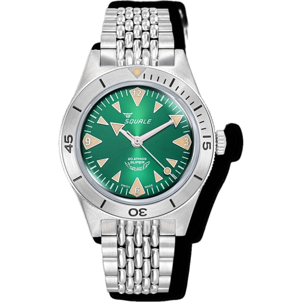 Squale Super-Squale Big Arrows Green Bracelet