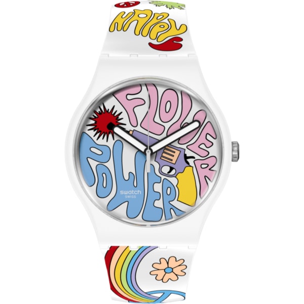 Swatch Bioceramic Flower Power Power Of Peace