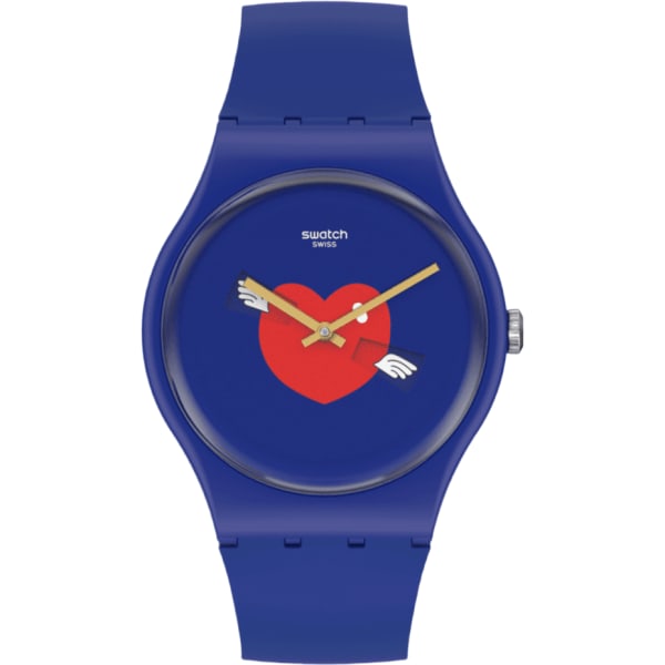 Swatch Chinese Valentine's Day Heart In Blue By Swatch