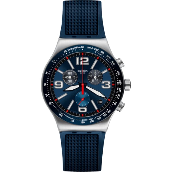 Swatch Irony Blue Grid