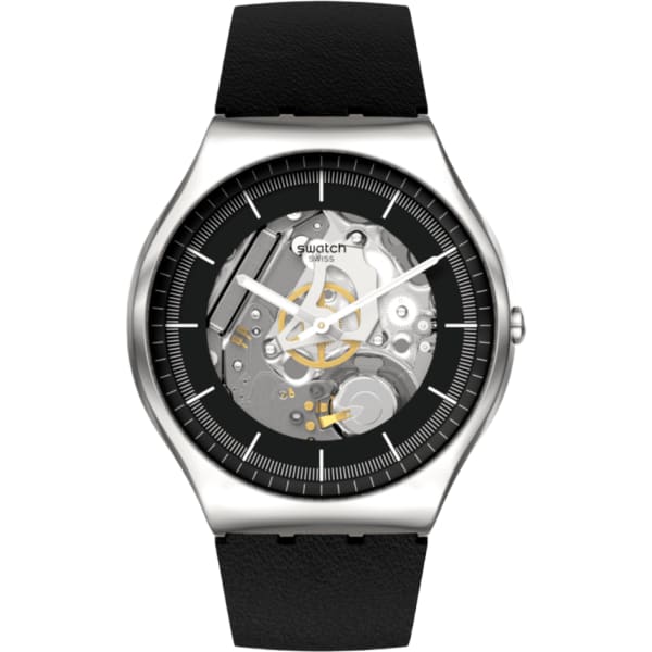 Swatch Monthly Drops Black Skeleton
