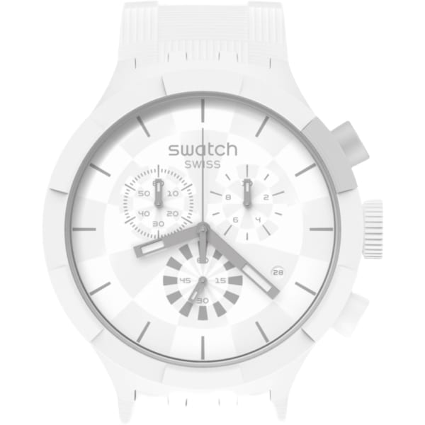 Swatch Monthly Drops Chequered White