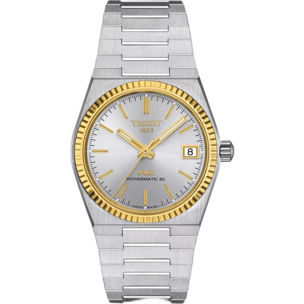 Tissot Tissot Prx Powermatic 80 35mm Steel And 18k Gold Bezel