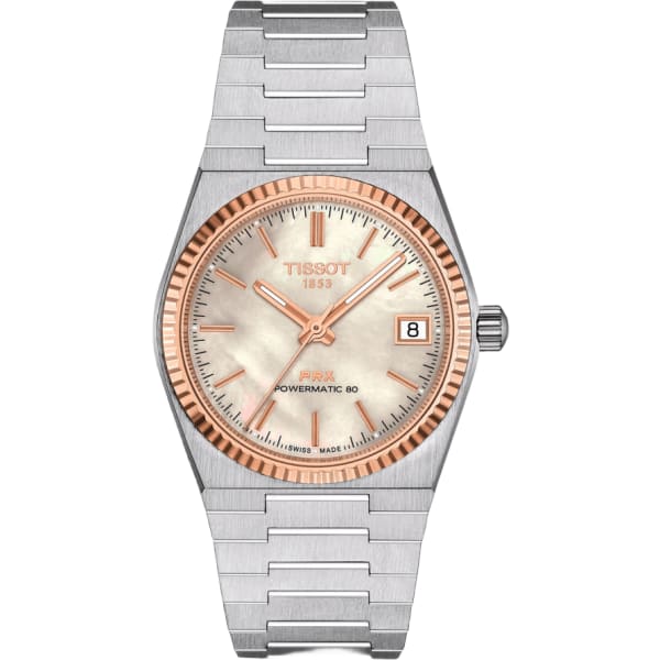 Tissot Tissot Prx Powermatic 80 35mm Steel And 18k Gold Bezel