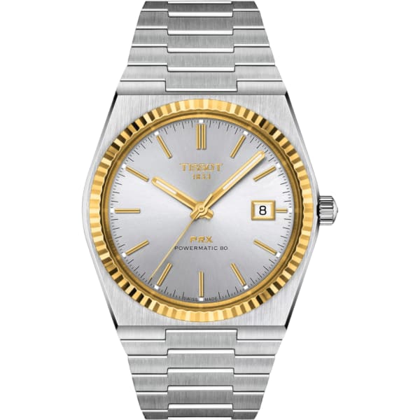 Tissot Tissot Prx Powermatic 80 Steel And 18k Gold Bezel