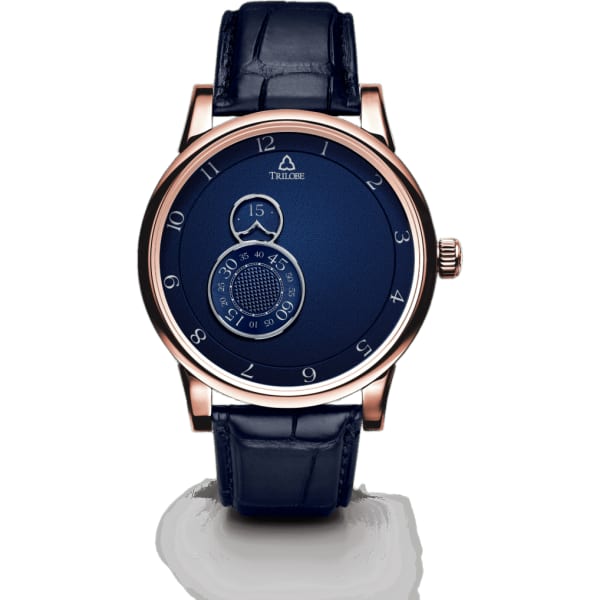 Trilobe Nuit Fantastique, Grained Blue, Rose Gold