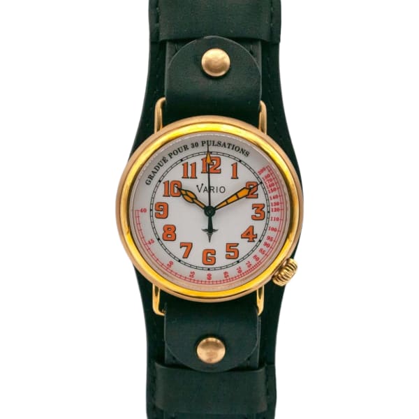 Vario 1918 Medic Brass White Dial with Orange Lume