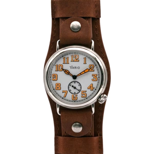 Vario 1918 Trench White Dial with Orange Lume