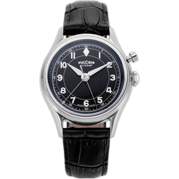 Vulcain Cricket Classique 36 mm - Black & White Blue