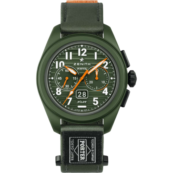Zenith Pilot Big Date Flyback Porter