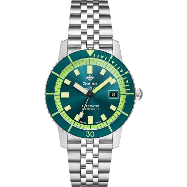 Zodiac Compression Diver Automatic Stainless Steel Watch