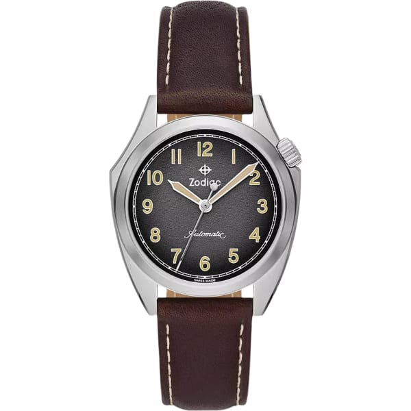 Zodiac Field Olympos Automatic Leather Watch