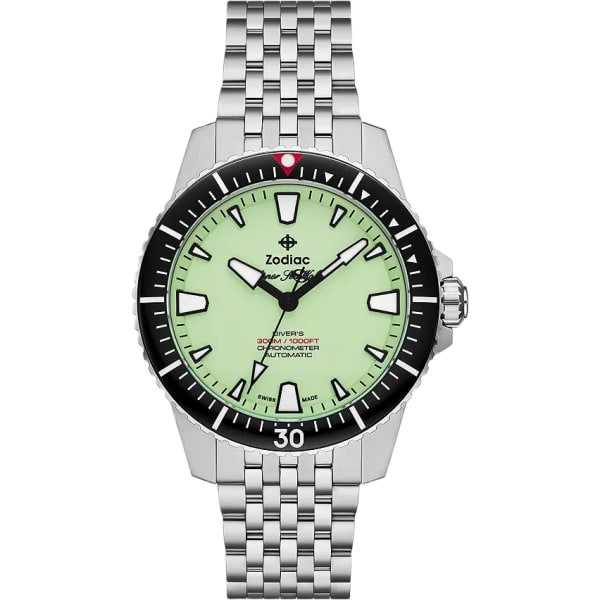 Zodiac Pro-diver Automatic Stainless Steel Watch