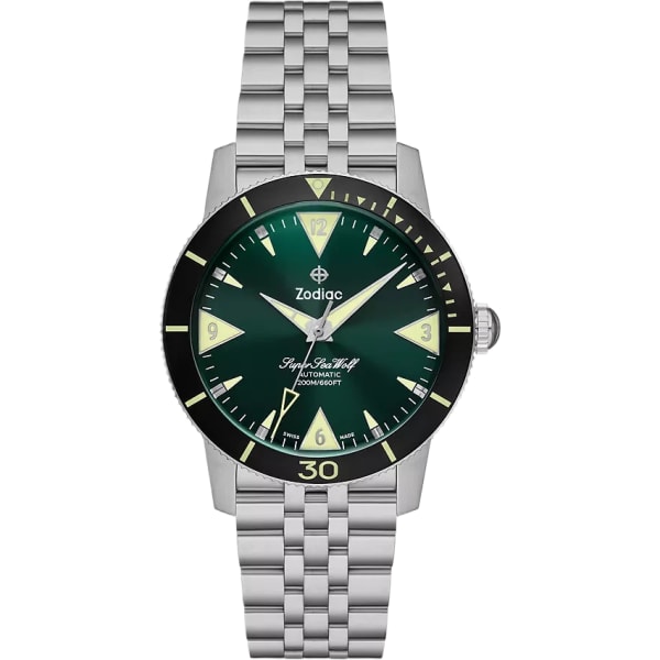Zodiac Super Sea Wolf Skin Diver Automatic Stainless Steel Watch