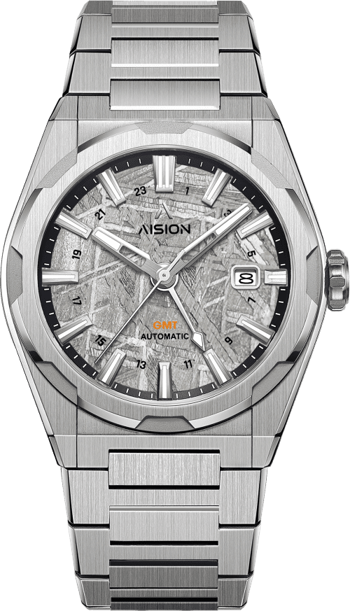 AISION HANG GMT - Raw Meteorite Dial