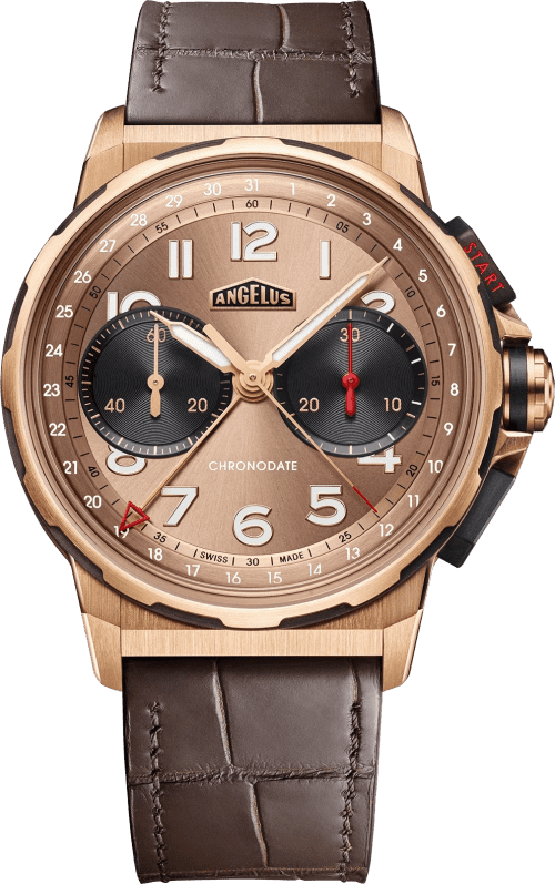 Angelus Chronodate Red Gold Moka