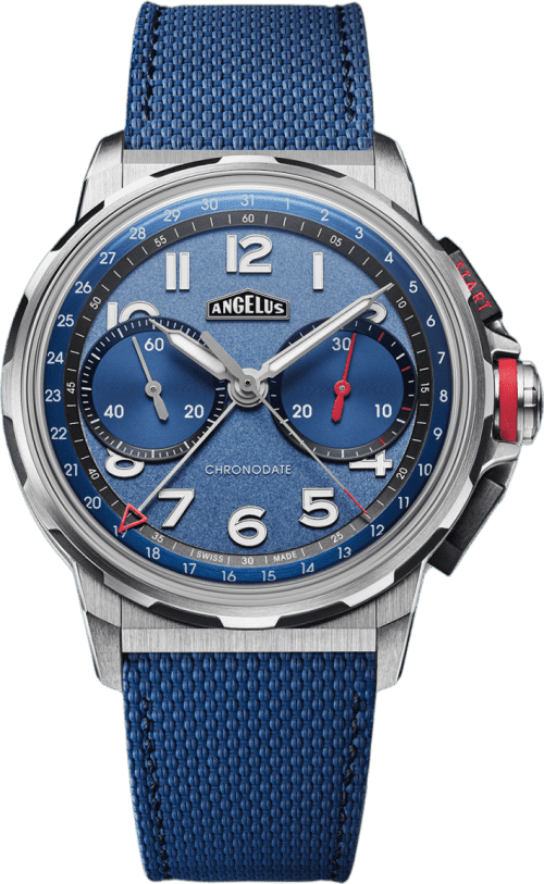 Angelus Chronodate Titanium Blue