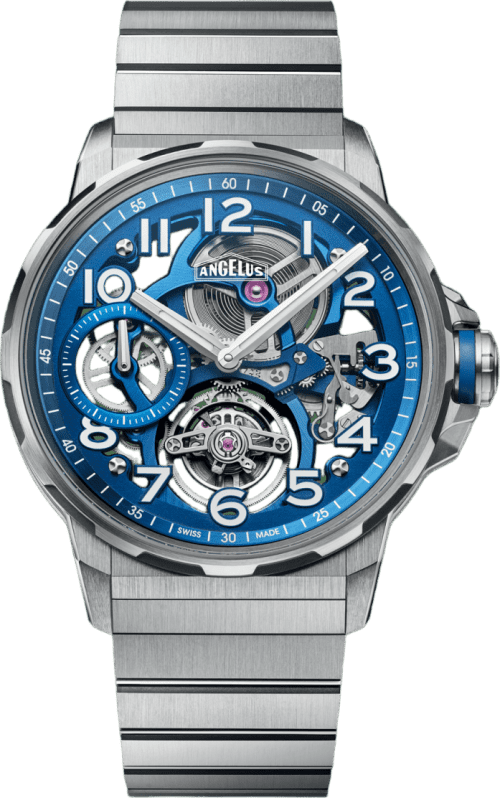 Angelus Flying Tourbillon Titanium Blue