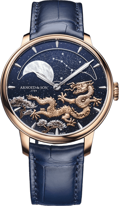 Arnold & Son Perpetual Moon 41.5 Red Gold "Year of the Dragon"
