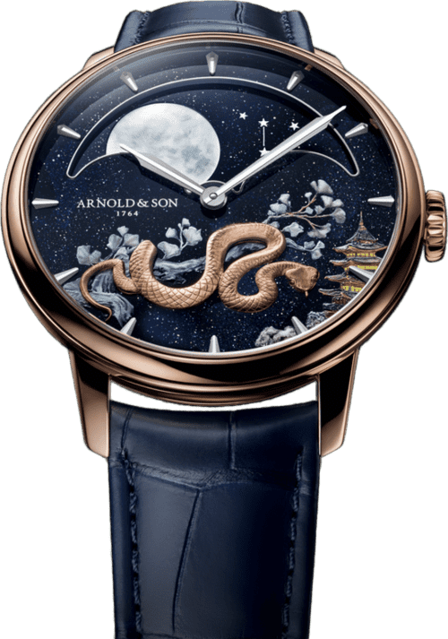 Arnold & Son Perpetual Moon 41.5 Red Gold "Year of the Snake"