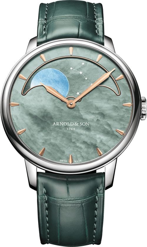 Arnold & Son Perpetual Moon 41.5 Steel "Colors of the Moon" Green