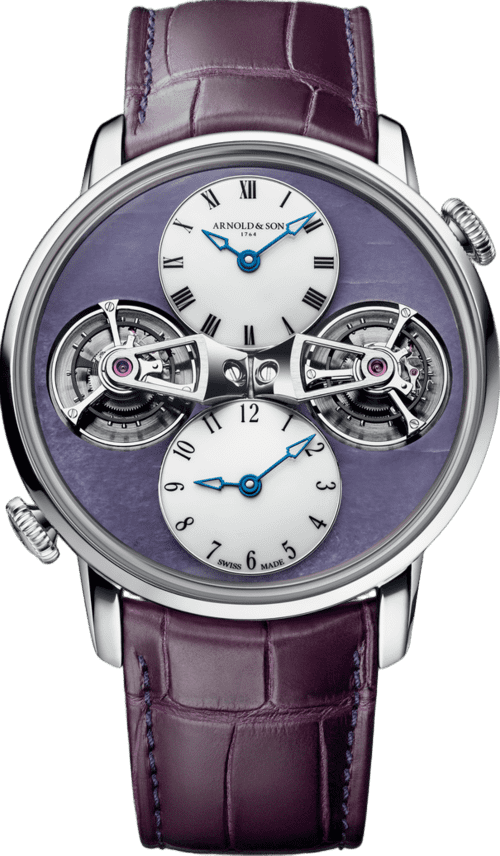 Arnold & Son World Time Double Tourbillon White Gold