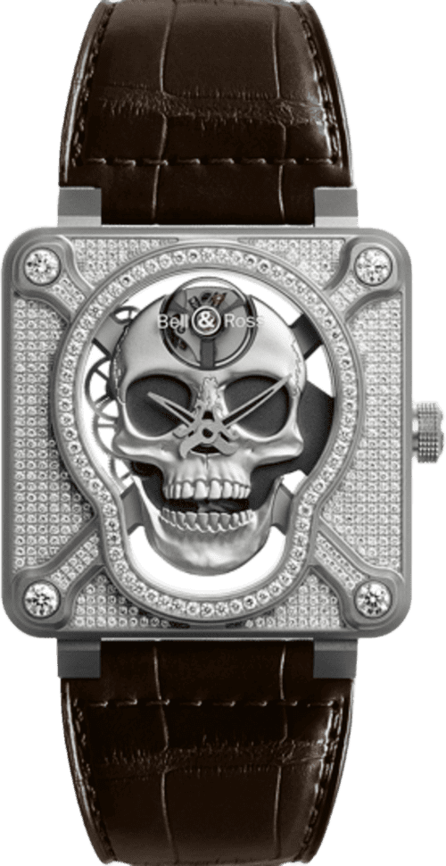 Bell & Ross Br 01 Laughing Skull Full Diamond